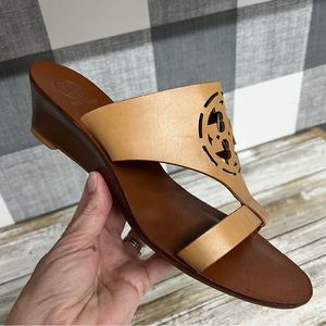 Tory Burch Zoey Wedge Mule Slip On Sandal